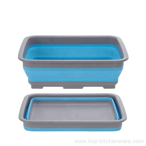 High Quality Pop up Silicone Collapsible Dish Tub